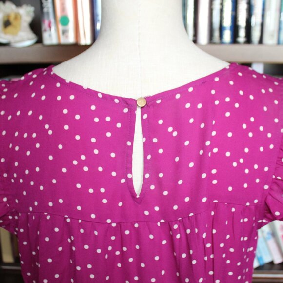 Maurices Purple Polka Dot Blouse-NWT - Picture 3 of 7